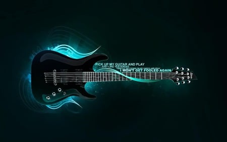 Magic guitar - black, music