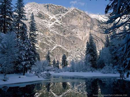 Winter lake - cool, winter lake