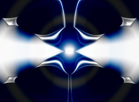 Abstract Simbol - 3d and cg, abstract, black, blue