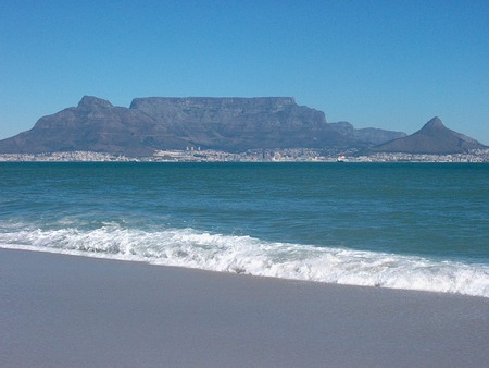 Table Mountain South Africa - mountain, sea, south africa