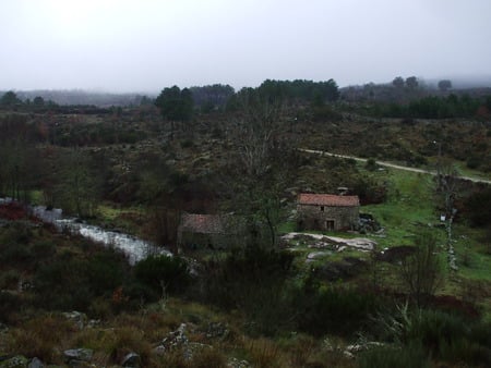 House Penedono Portugal - house, river, landscape, mountain, portugal