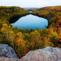 Autumn in Minnesota, Bean and Bear Lake