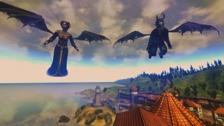 a summoning of two - gothic, demonic, fantasy, dark