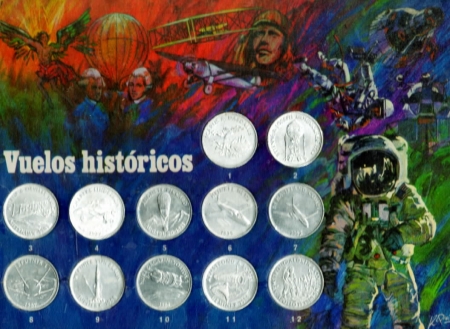Historical flights Token Colllection - collecting, historical flights, numismatics, token
