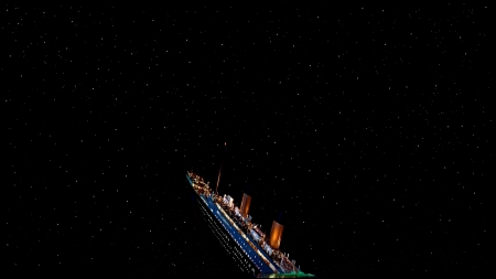 stargazing on a beautiful night - space, stars, ship, dark