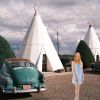 Sierra at the Wigwam Motel, Arizona