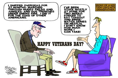 Veteran's Irony - veterans, kids, holiday, government