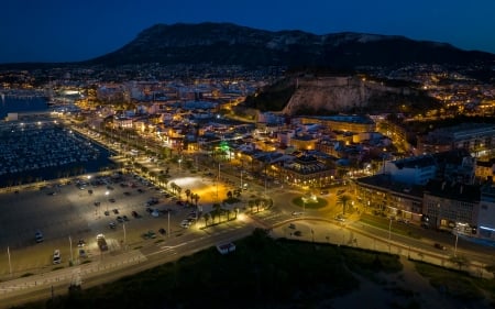 Alicante Spain - spain, lights, photography, night, city, alicante