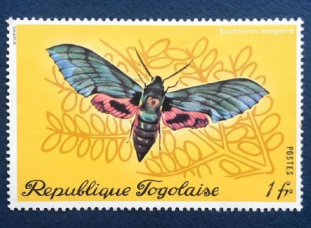 Togo stamp - Togo, Butterflie, Insects, stamps, Ephemera, Philately