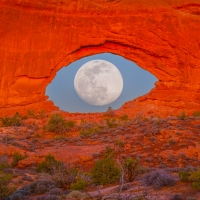 Full Moon at Arches NP, Utah