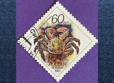 Russia Stamp - Crabs, stamp, Russia, philately, ephemera