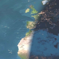 Europe and Africa From Space