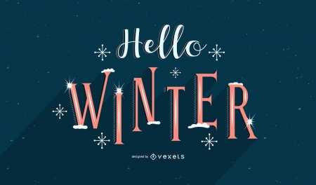 :) - winter, blue, iarna, hello, orange, card, vexels