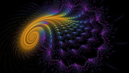 Prideful - purple, hecate100, blue, prideful, black, abstract, yellow, luminos