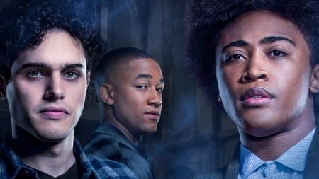 Legacies 2018-2022 - werewolf, poster, blue, peyton alex smith, afis, man, landon, boy, vampire, quincy fouse, legacies, milton, unicorn, rafael, aria shahghasemi