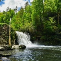 Abrams Falls in Great Smoky Mountains National Park, Tennessee