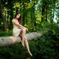 Model Posing in the Forest