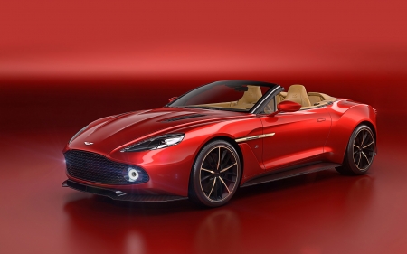 Aston Martin Vanquish Zagato - aston martin, Aston Martin Vanquish Zagato, vehicles, car, red cars