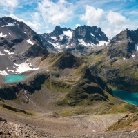 Perfect day for hiking in the Verwall group, Austria