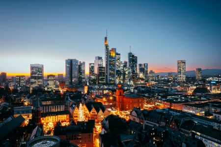 Frankfurt Germany - frankfurt, city, germany, lights