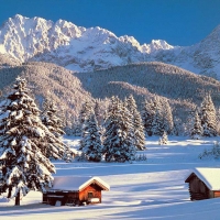 Snowy Season in South Tyrol, Italy