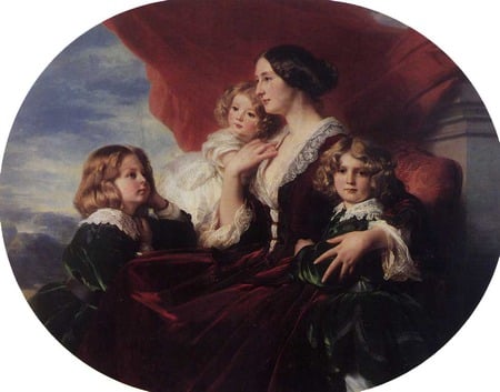 Franz Xavier Winterhalter. Countess Krasina and her children