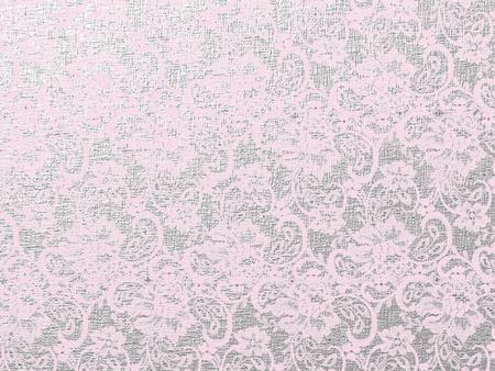 Metallic Lace - flowers, pattern, pink, vines