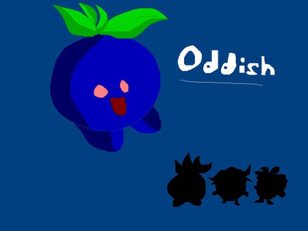 Oddish in MS Paint - oddish, pokemon