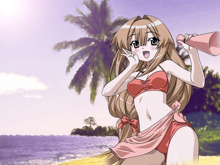 ON the Beach!! - wallpaper, anime girl, other