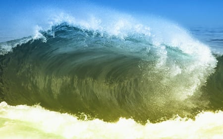 Big waves - oceans, nature, waves