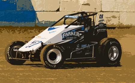 USAC Sprint Car - racing, sprint, car, speedway, dirt, sponsor, track