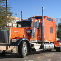 Orange Kenworth W900............