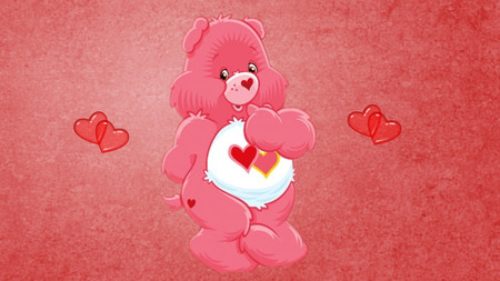 Valentines Day Bear - holiday, pink, valentine, valentines day, hearts, cute bear