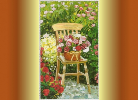 Postacard - ephemera, flowwer, garden, philately, postacard
