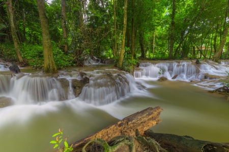 Tropical waterfall - Thailand, Forest, Rocks, River