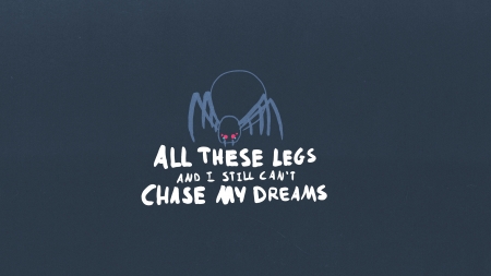 Inspiring Quote - quote, spider, typography, quotes, blue background