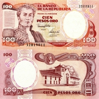 Colombia 100 Pesos Oro