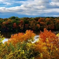 Fall Mississippi River, Minneapolis, Minnesota