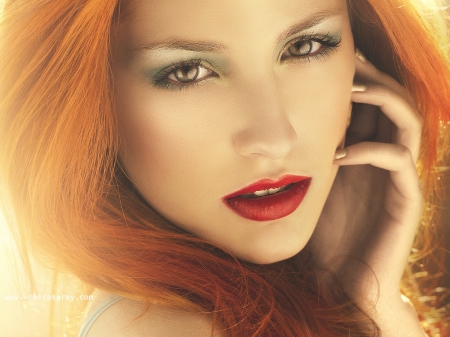 :) - redhead, woman, model, girl, face, rebeca saray