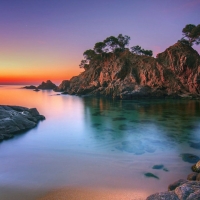 Rocky Coast at Costa Brava, Catalonia, Spain