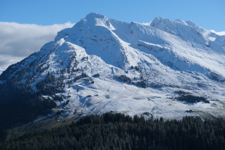 Snowy Mountain Top - snow, winter, nature, mountain