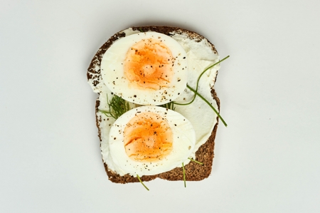 Bread with Boiled Eggs - boiled eggs, bread, food, gastronomy