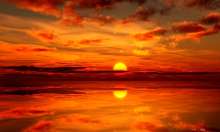 Beautiful Sunset and Reflection