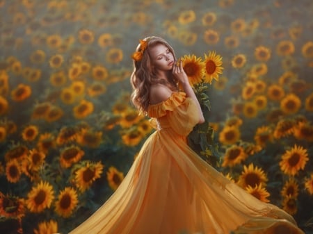 Sunflower girl