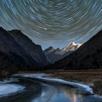 Sichuan China - Long Exposure