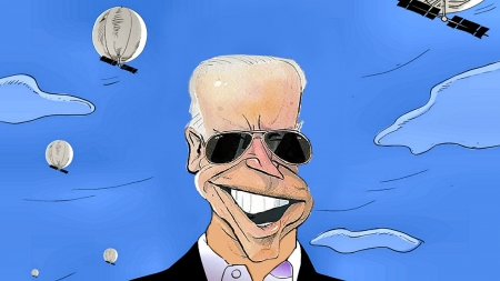 Sinner - sinister, balloons, biden, china, traitor