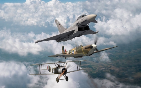 20th Century Military Flight - world war, military, flight, planes