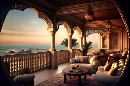 Luxury resort - Resort, Balcony, Terrace, Vacation, Sea