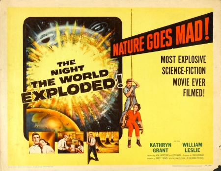 The Night The World Exploded - poster, world, night, exploded