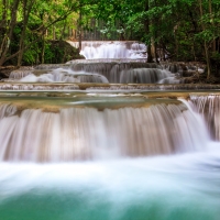 Waterfall Kanchanaburi province Thailand